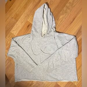 ALO YOGA WOMEN’S BAE HOODIE In Heather Grey SIZE LARGE